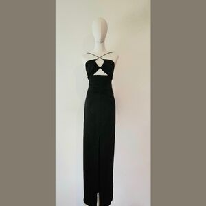 Massimo Dutti Long Black Dress